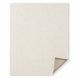 OZ Home Elyse Vloerkleed Crème 160x230 cm – Modern Medaillon – Laagpolig 10 mm