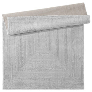 OZ Home Elyse Geometrisch Vloerkleed Grijs 160x230 cm – Modern Reliëf – Laagpolig 10 mm