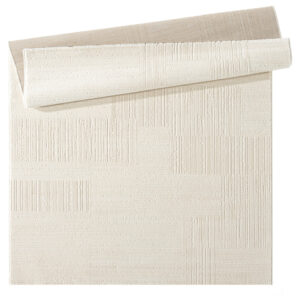 OZ Home Elyse Structure Vloerkleed Crème 200x290 cm – Modern Reliëf Tapijt met Blokstructuur – Laagpolig 10 mm