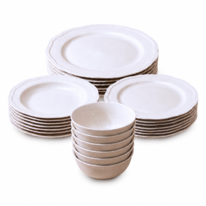 BAVARY Elyse Serviesset 24-delig Wit – 6 Personen