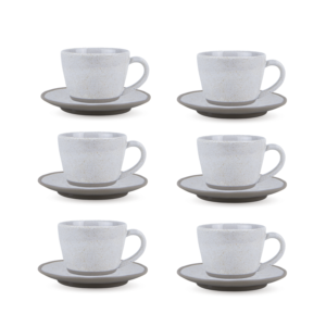 Bricard Albi Espressoset 12-delig Lichtgrijs – 100 ml