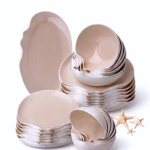Bricard Miramas Serviesset 25-delig Wit-Taupe – 6 Personen